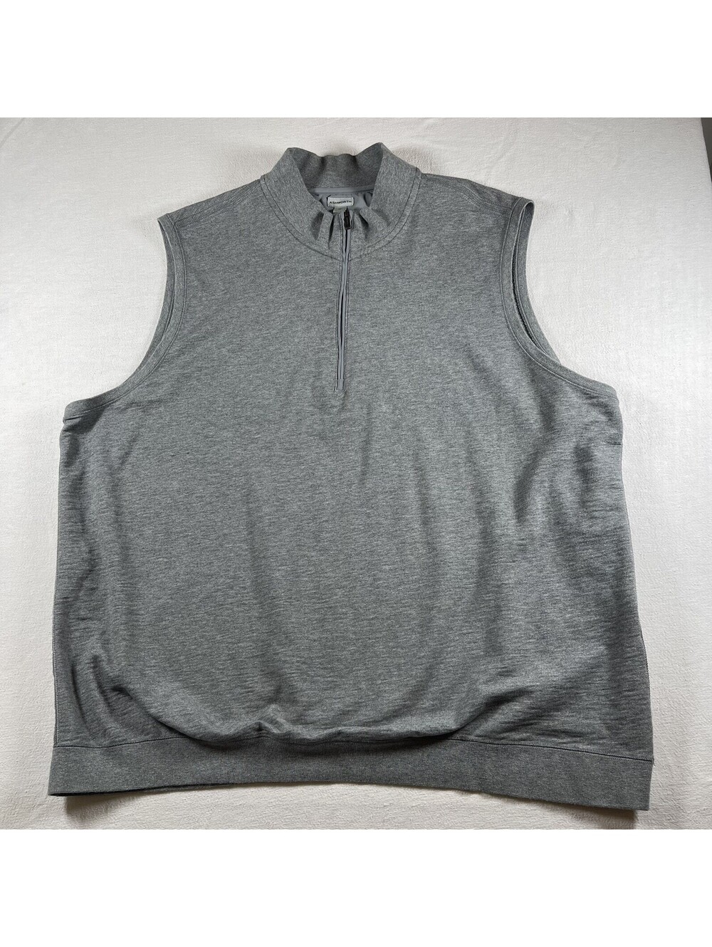 Ashworth grey quarter zip vest size 2xl Men’s golf sweater vest